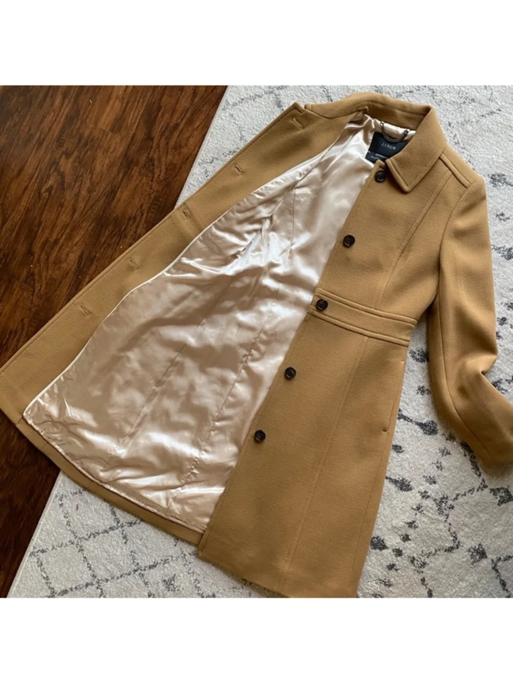 Classic lady day coat in Italian double-cloth wool with Thinsulate® - Picture 4 of 5